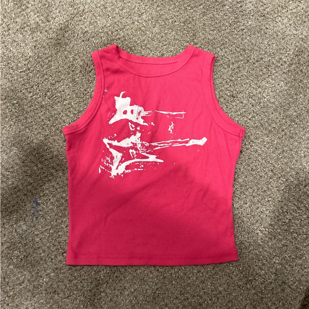 Amazon Y2K pink crop top